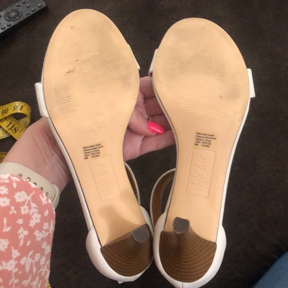 Style & Co Paycee White Heels 8M - Picture 13 of 15